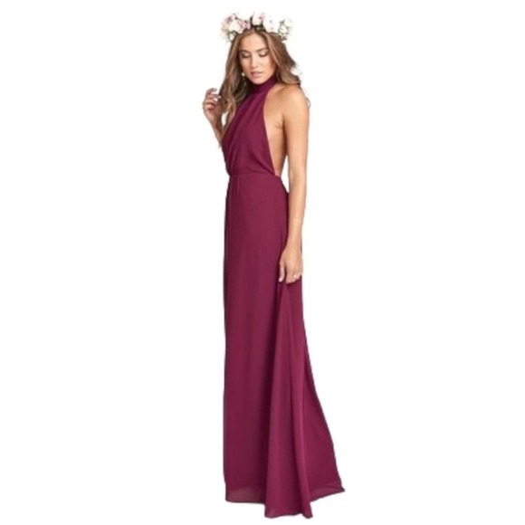 Show Me Your Mumu Collette Collar Maxi Merlot XS - Picture 1 of 15